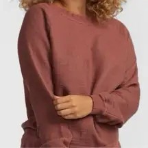 Parachute Waffle Knit Crewneck Sweatshirt Terracotta Limited Edition Women M