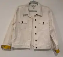 White Jean Jacket SZ M