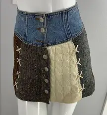 DeNimes Denim Sweater mini skirt