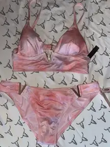 NWT Victoria’s Secret Pink Tie-Dye Two Piece Bikini Cute Swimsuit