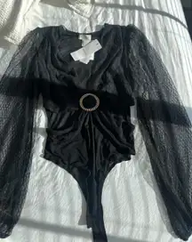 Boutique Sheer Black Bodysuit