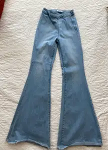 Medium Wash Flare Jeggings