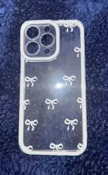 iPhone 13 Pro Bow Clear Case 