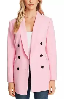CeCe, Pink Blazer Jacket Long Sleeve Double finished with stylish buttons.
