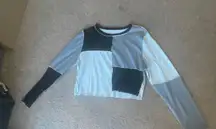 Patchwork Long Sleeve Top