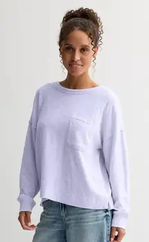 Juniors' SO Sweater Size Small Pocket Crew Tee Knit Long Sleeve Lightweight NWT