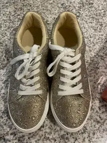 Betsy Johnson Gold Sneakers