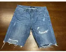 Joe Fresh Boyfriend Cut Off Bermuda Jean Shorts Women 31 Summer Beach Spring