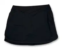 EUC Nike Dri-Fit Black Athletic Tennis Golf Skort Skirt Built-in Shorts XL