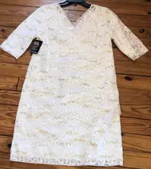 NWT | Lace Gold Dress