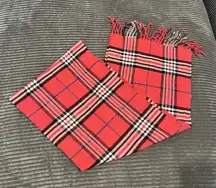 NWOT 100% CASHMERE winter SCARF High Quality MADE IN SCOTLAND SOFT Pink Plaid