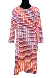 J. McLaughlin Catalina Cloth Stretch Dress Size Large with 3/4 Sleeves