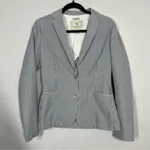 Maison Scotch Pin Stripe Button Front Blazer