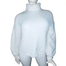 Fuzzy Fleece Turtleneck Top