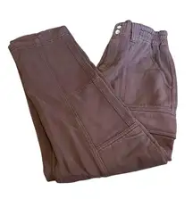 Brown PacSun Cargo Style Pants Boot Flare Design Women’s Medium Elastic Waist!