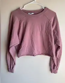 JoyLab Pink Cropped Crewneck Size Small