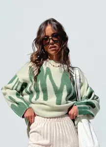 Katie Oversized Sweater Green