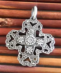 Premier Designs Silver Tone Cross Pendant
