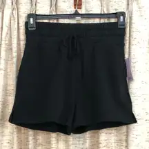 Wild Fable Black High Waisted Fleece Shorts 