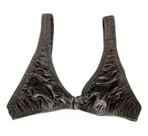 amethyst SKIMS velvet stretch plunge bralette | triangle bralette