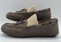 Vionic Womens 6.5 Shoes Virginia Driving Loafers Moccasins Brown Suede Leather