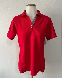 Chick Fil A Women’s Employee Red Collard Shirt Top Size Medium