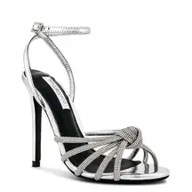 Tony Bianco Kyla Sandal in Silver Foil