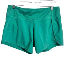Free Fly Shorts Women M Turquoise Green Blue Bamboo Lining Running Walking Sport