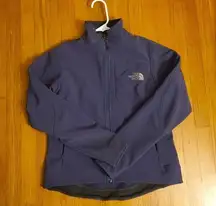 The North Face Purple Soft Shell Grey Jacket EUC