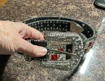 Angel Ranch Western Cross Bling Belt 44” NWT