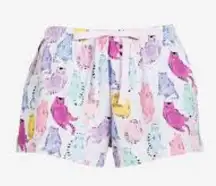 Peter Alexander Multicolor Cat Print Women's Pajama Shorts