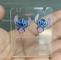 Disney  Lilo & Stitch Cute Cartoon Floral Stud Earrings For Women & Girls…