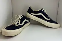 Vans Pro Old Skool Sneakers Size 9.5 Womens 8 men’s Navy Blue Suede