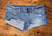 American Eagle Daisy Duke sz 4 denim shortie shorts