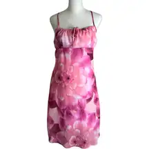 Pink Floral Coquette Milkmaid Dress