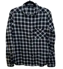 Sanctuary Plaid Snap Button Long Sleeve Shirt