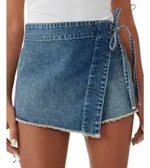 Free People Emmy Denim Skort