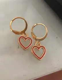 Red Heart Earrings