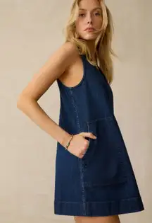 Faherty Azure Dress in Dusk Dive Wash Size XS