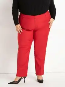 NWT Eloquii Gena Fiit Kady Pant Red- Size 28