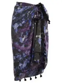 NWT  Dream Floral Sarong, Meteorite