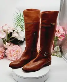 Coach Micha Women Chestnut  Knee High Boot Sz 8.5 B