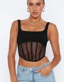 Let’s Part Ways Bustier Black