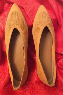 Everlane 40 Hour Flat Size 10 Toffee Brown Slip On Shoes VNC Reknit Fall Color!