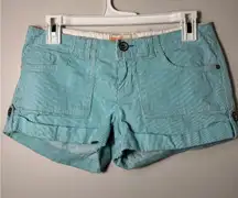 Vintage Garage Low Rise Striped Cargo Shorts‎ Size 3