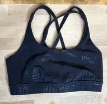 Lululemon Black Energy Manifesto Rare Sports Bra 4