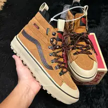 VANS MTE sk8-hi top insulated waterproof ultracush suede shoes sneakers sz 8