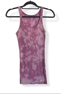 Aeropostale  Purple Bleach Tie Dye Ribbed Tank Top