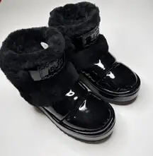 UGG Chillapeak Black Patent Boots 6