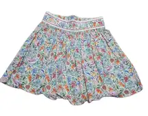 Rachel Zoe Multicolor‎ Floral A Line Skater Mini Skirt Size Medium